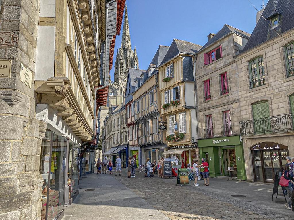 Quimper: T3 Avec Vue Cathedrale Proche Gare Apartment Luaran gambar